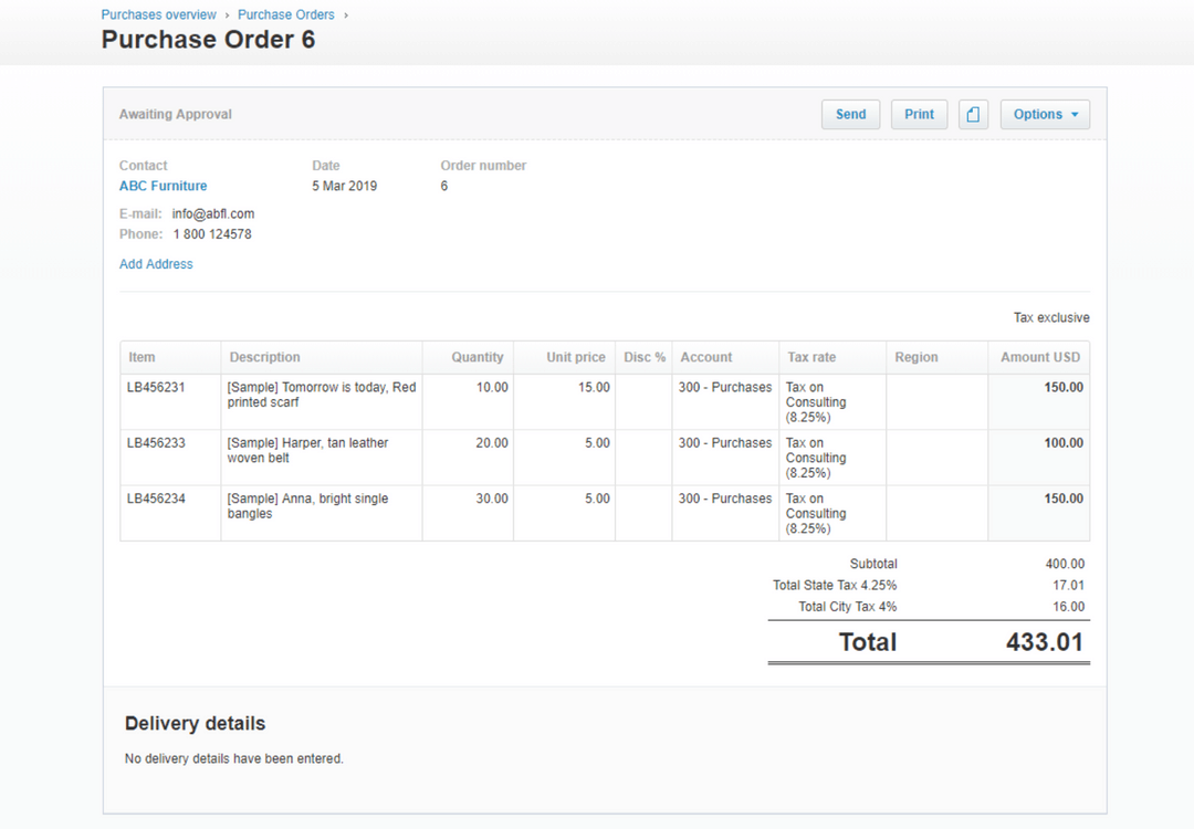 Xero Inventory Planner